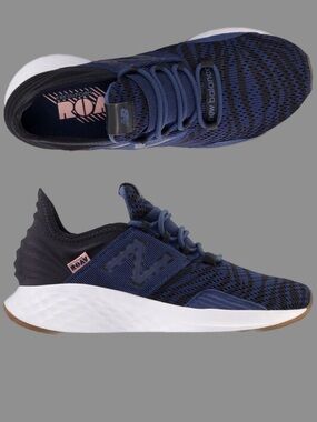 New Balance Women's Roav V1 Navy/Black Animal Athletic Lace Up Nursing Shoes